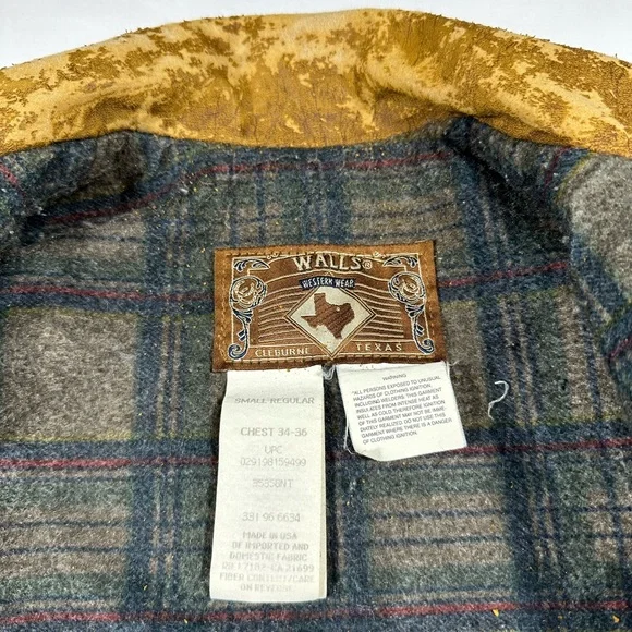 Vintage Walls 90s Western Style Workwear Canvas Jacket - Picture 8 of 9